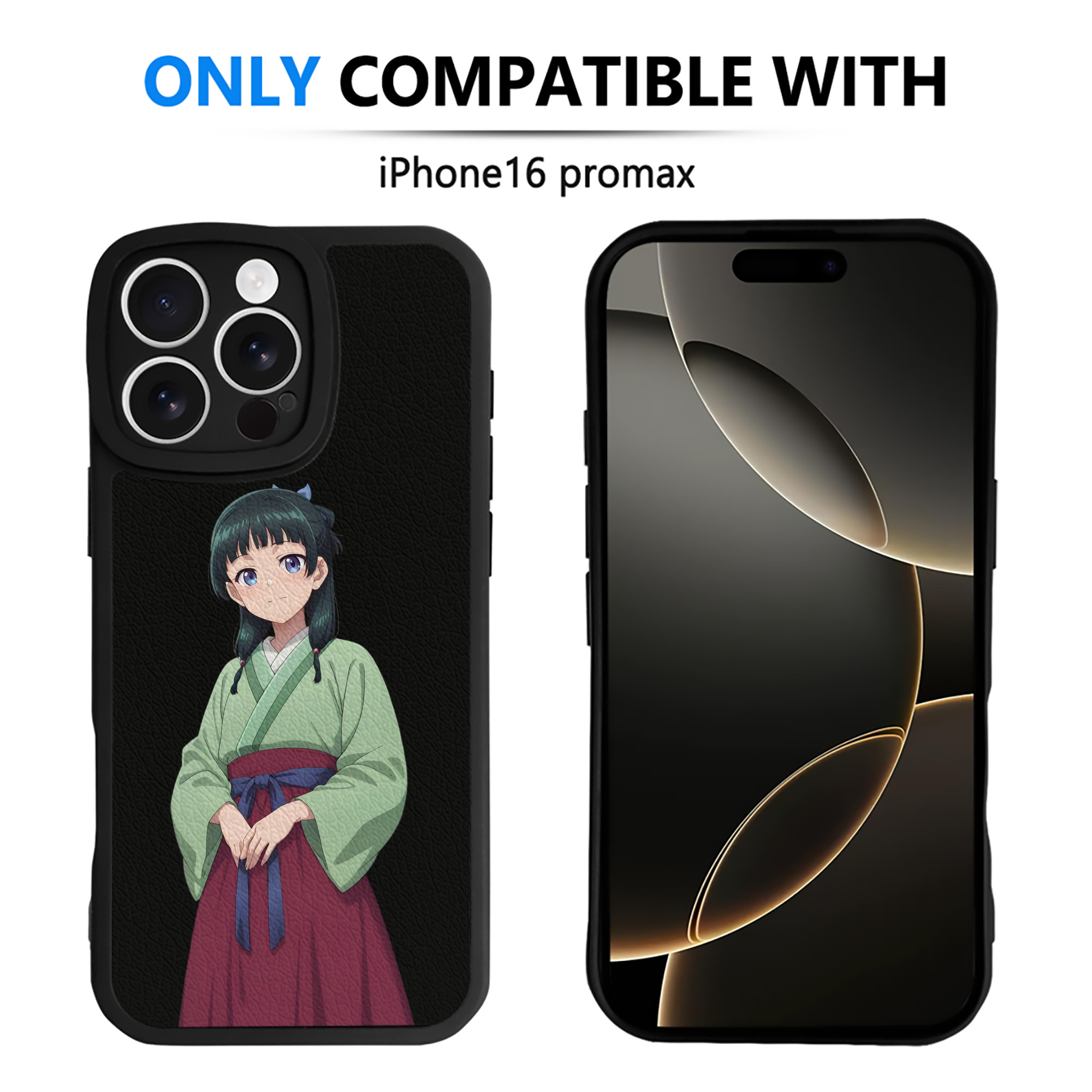 （画像用） 薬屋のひとりごと The Apothecary Diaries 【iPhone 16シリーズ対応】シリコンスマホケース（レザー調） 材質：シリコン